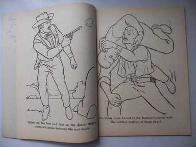 Heroes of the West Coloring Book Samuel Lowe Company 1960 Unused 55 pages Rare