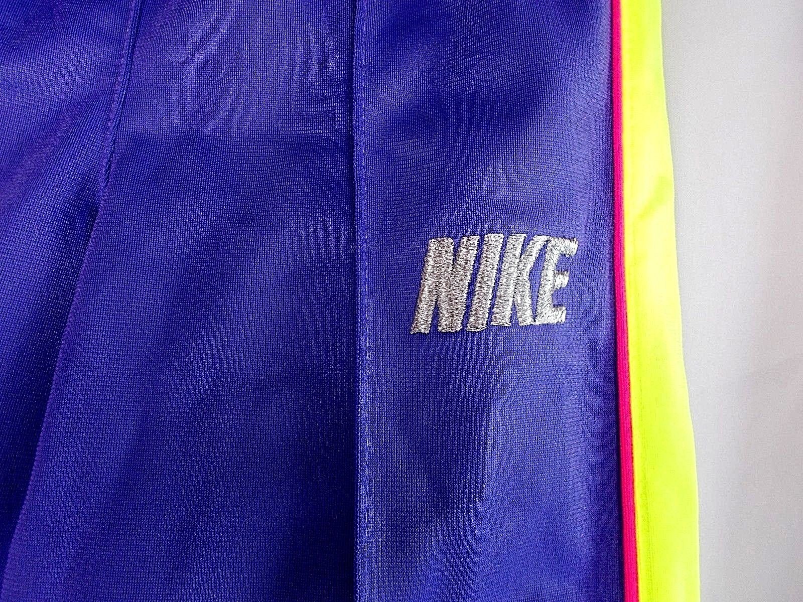 Nike Athletic Pants Purple Yellow Pink Stripe Logo Sparkle Girl's Size 4