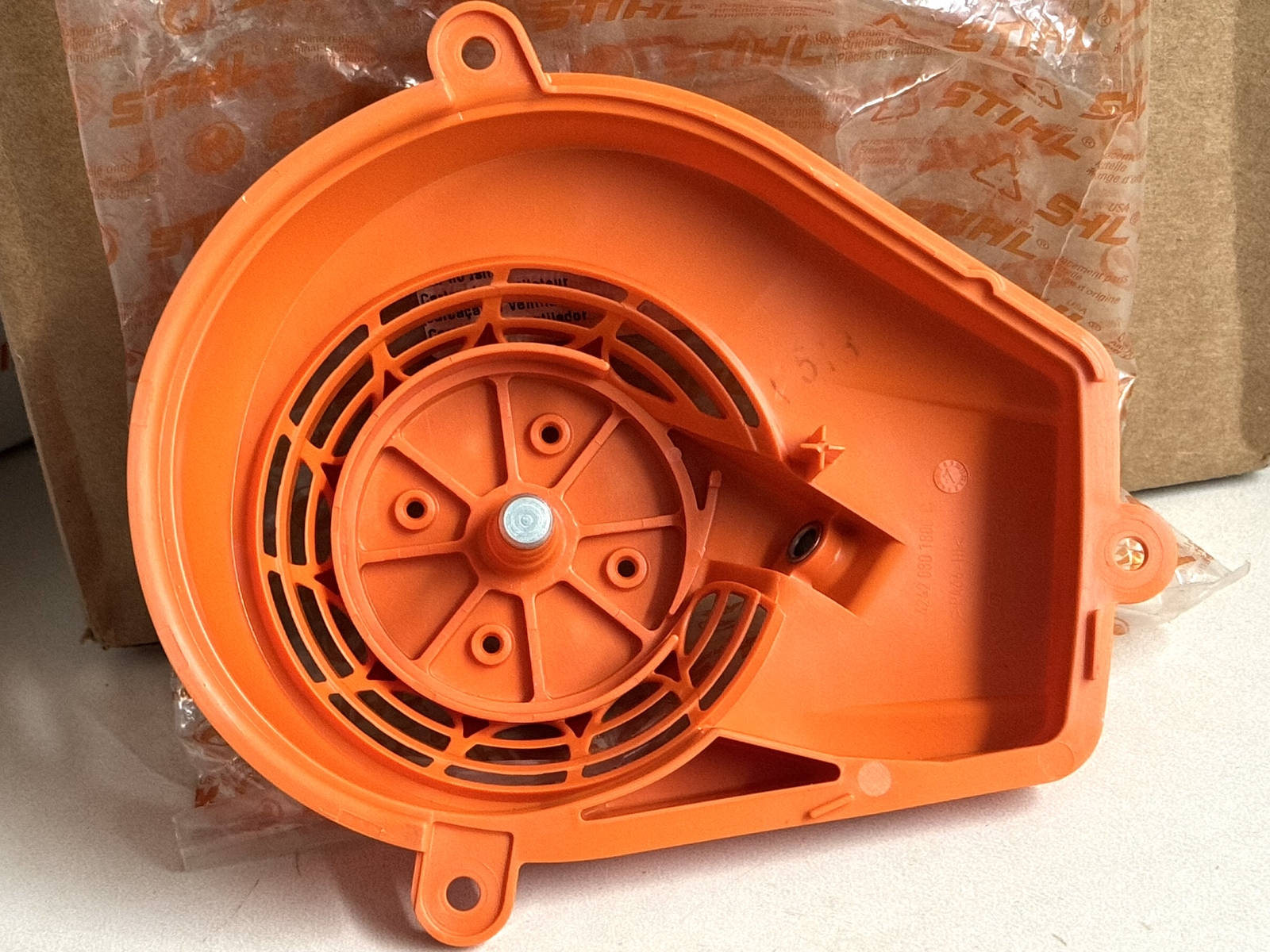 STIHL OEM FAN HOUSING 4242 080 1801 D HS46C HS56C C-E GENUINE - Picture 3 of 4