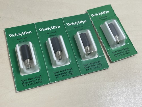 Welch Allyn 07800 6V Halogen Bulbs for Speculum 4 Pack Genuine New Sealed