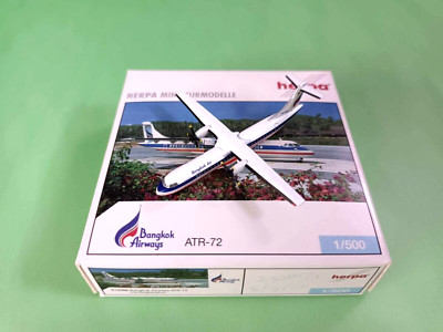 Herpa Wings 1:500 513388 Bangkok Airways ATR-72 HS-PGH - DIECAST AIRCRAFT MODEL