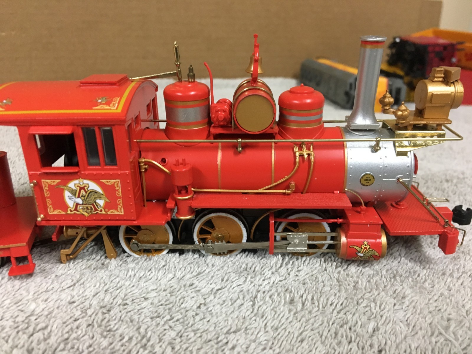 Bachmann Hawthorne Village Budweiser King Of Beers Engine, coal & Clydesdale Car