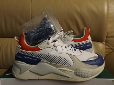 Puma RS-X Arctic SP Men's Size 11.5 Running Shoe White/Gray/Blue/Red 373888-01