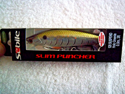 SEBILE SLIM PUNCHER 120 / 4 3/4'' & 7/8 OZ SUSPENDING JERKBAIT COLOR HOLO GREENIE