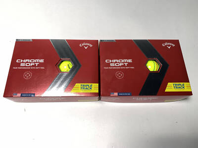 Callaway 2022 Chrome Soft Triple Track Golf Balls 2 Dozen 24 Pack NEW
