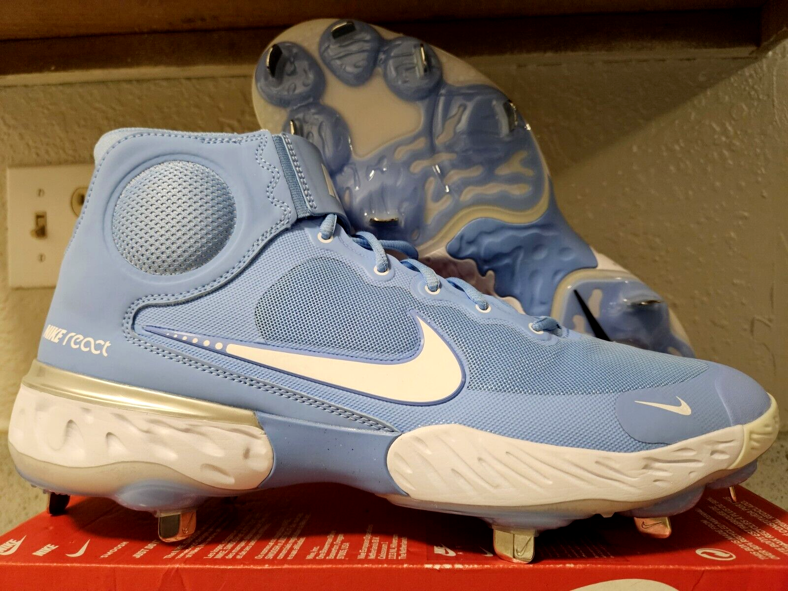 俺*!様 NIKE ALPHA HUARACHE ELITE 3 MID スパイ Mens Nike Alpha Huarache Elite 3 Mid Molded Baseball Cleats