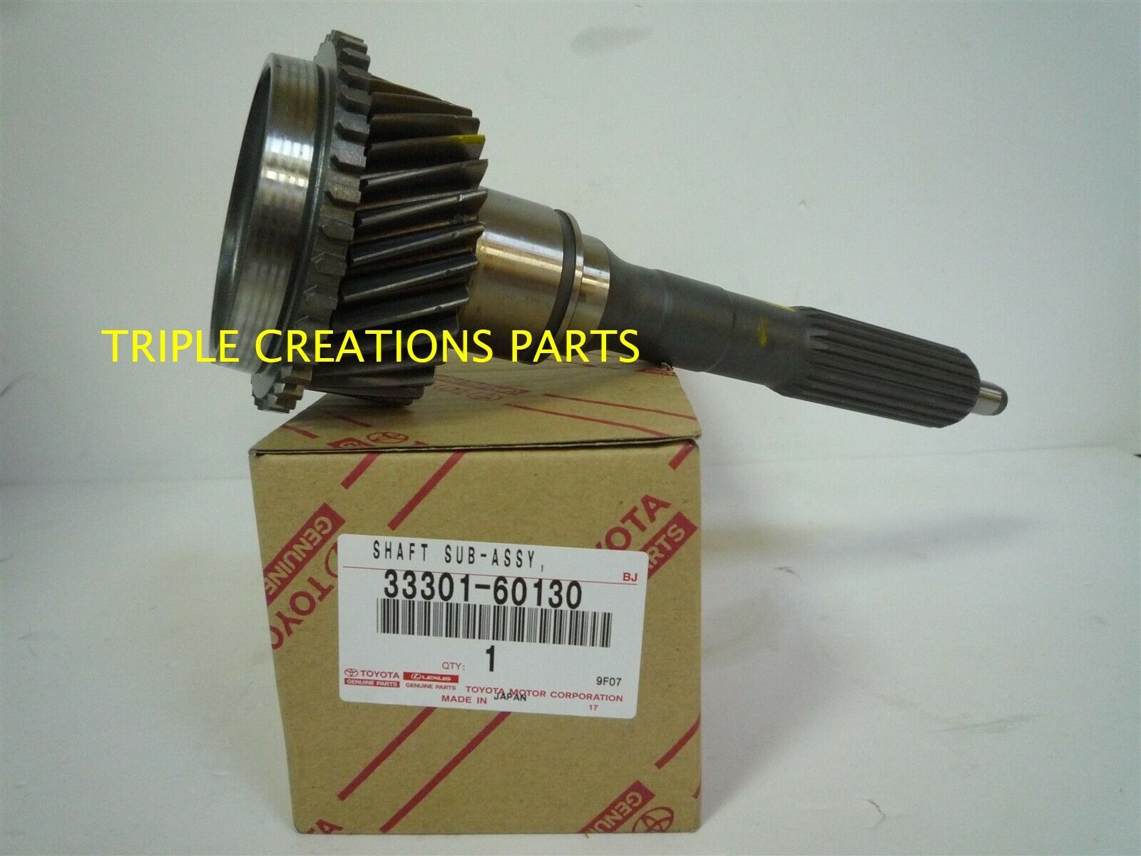 Toyota 3330160130 Genuine OEM Input Shaft | 33301-60130 Toyota 3330160130 Genuine OEM Input Shaft | 33301-60130
