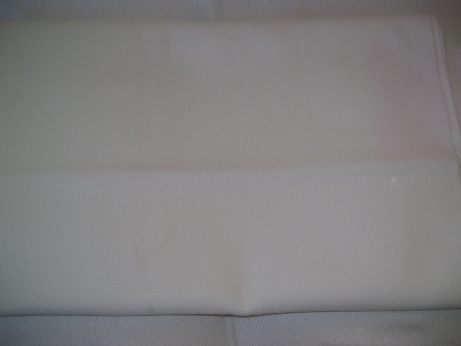 Vtg Polyester  Fabric Remanant  In Cream 61