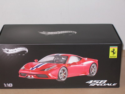 未開封 1/18 Hot Wheels Elite Ferrari フェラーリ 1/18 HOT WHEELS ELITE FERRARI 458 SPECIALE , RED , NEW