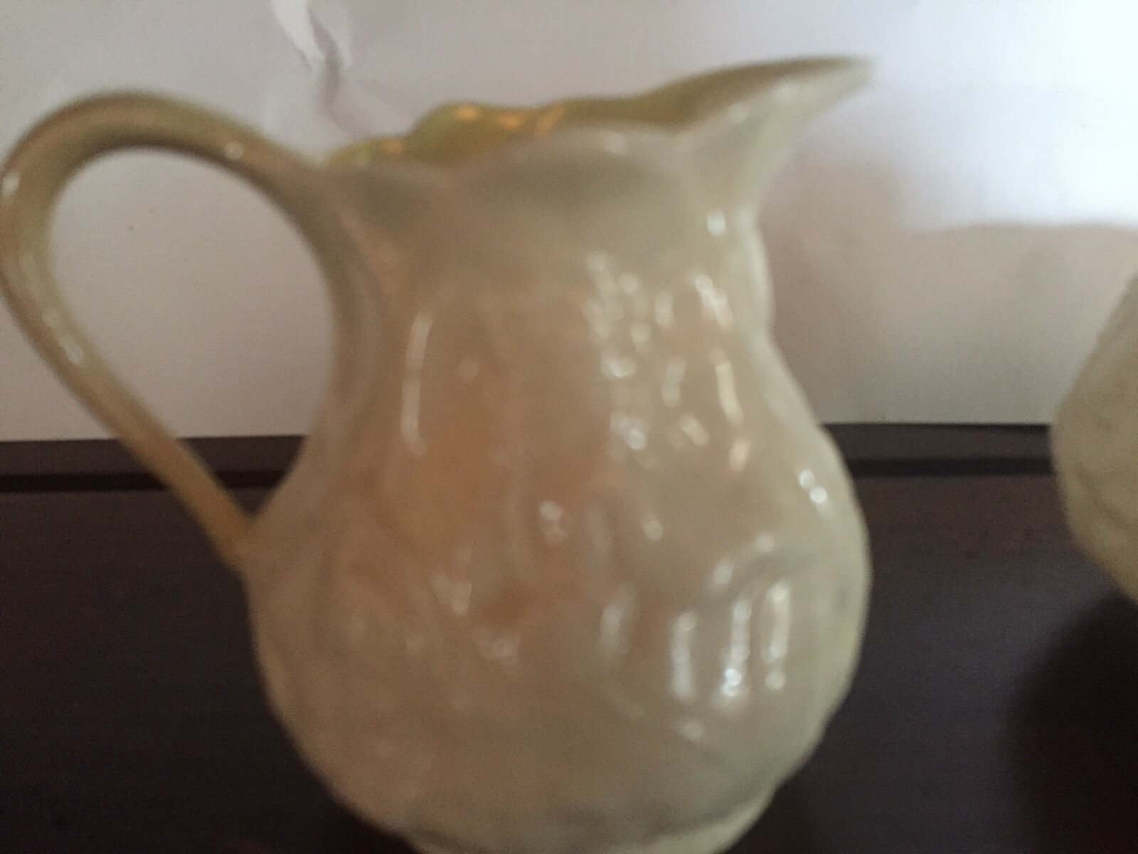 Belleek Green Mark Cream and Sugar Ireland  Reg.No. 0857
