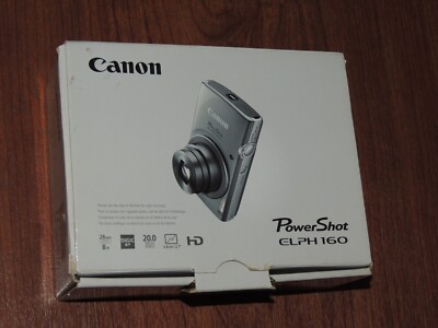 Open Box - Canon PowerShot ELPH 160 20.0 MP Camera - GRAY SILVER - 013803252897