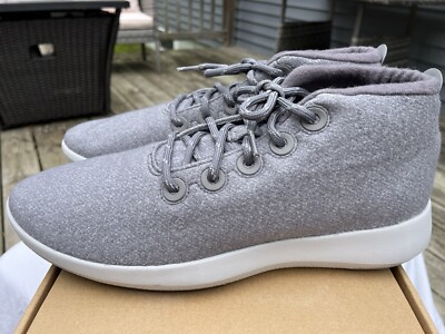 ALLBIRDS Wool Runner-Up Mizzle Medium Grey Sneakers Shoes - Men s Sz 14