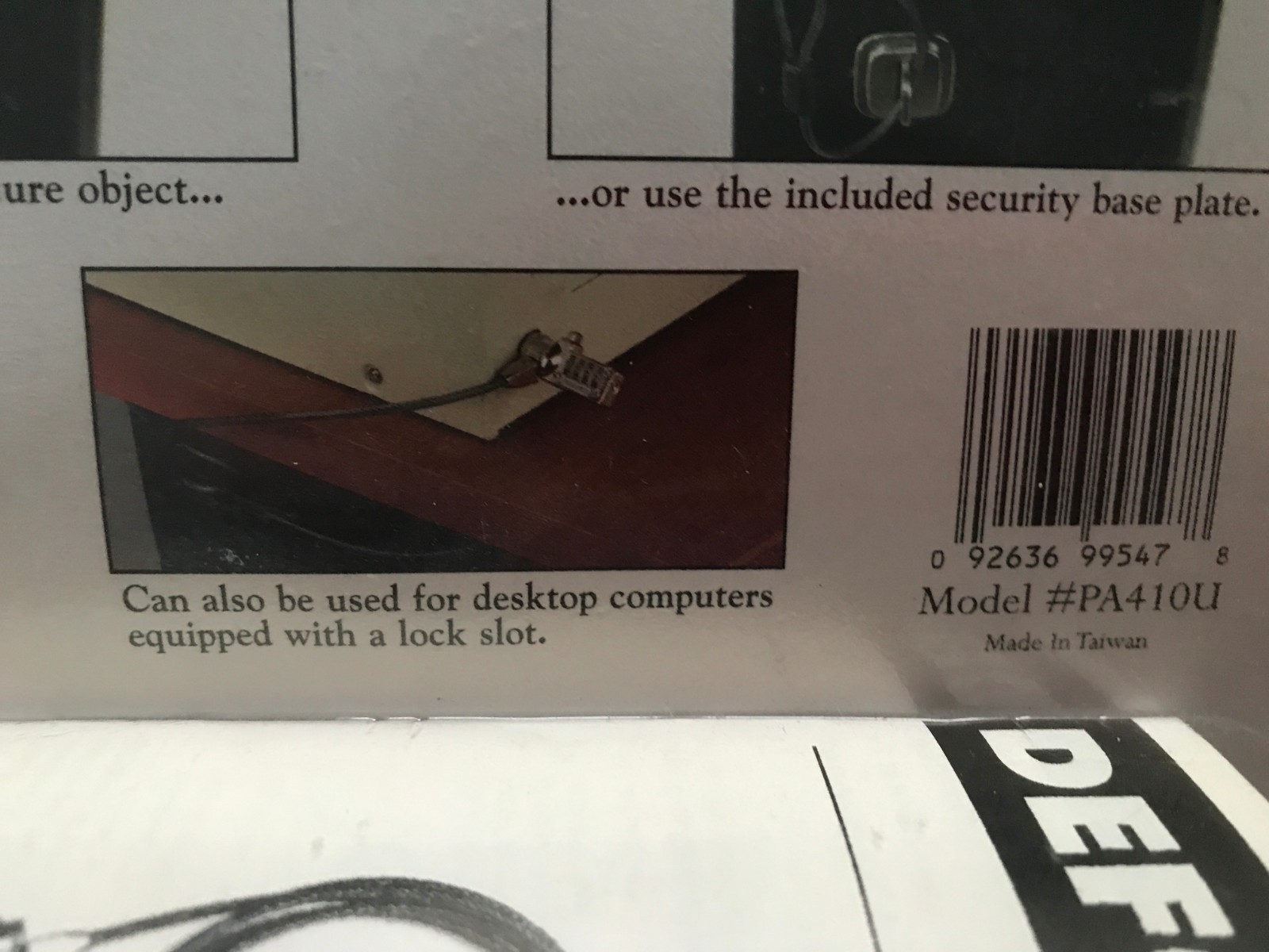 New Targus Defcon CL Notebook Computer Security Cable Combination Lock PA410U