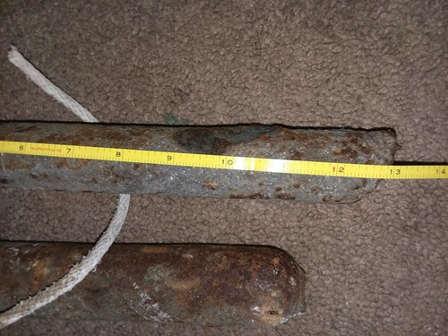 Lot of 2 ANTIQUE CAST IRON DOUBLE HUNG WINDOW SASH COUNTER WEIGHTS 5 lbs POUNDS