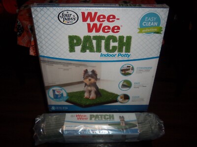 Wee-Wee Patch Indoor Potty Four Paws Products Small 20'' x 20'' Plus Replacement