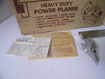 Toastmaster Heavy Duty Power Planer Model 5540
