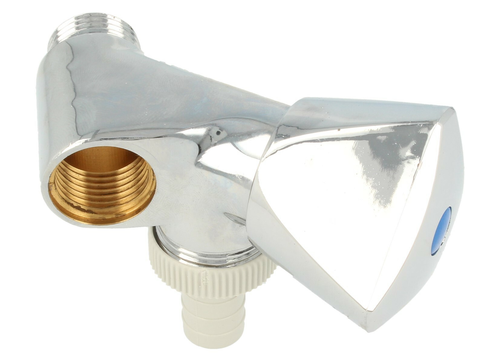 tecuro Zapfhahn - Anschlußventil - Geräteventil - Messing verchromt