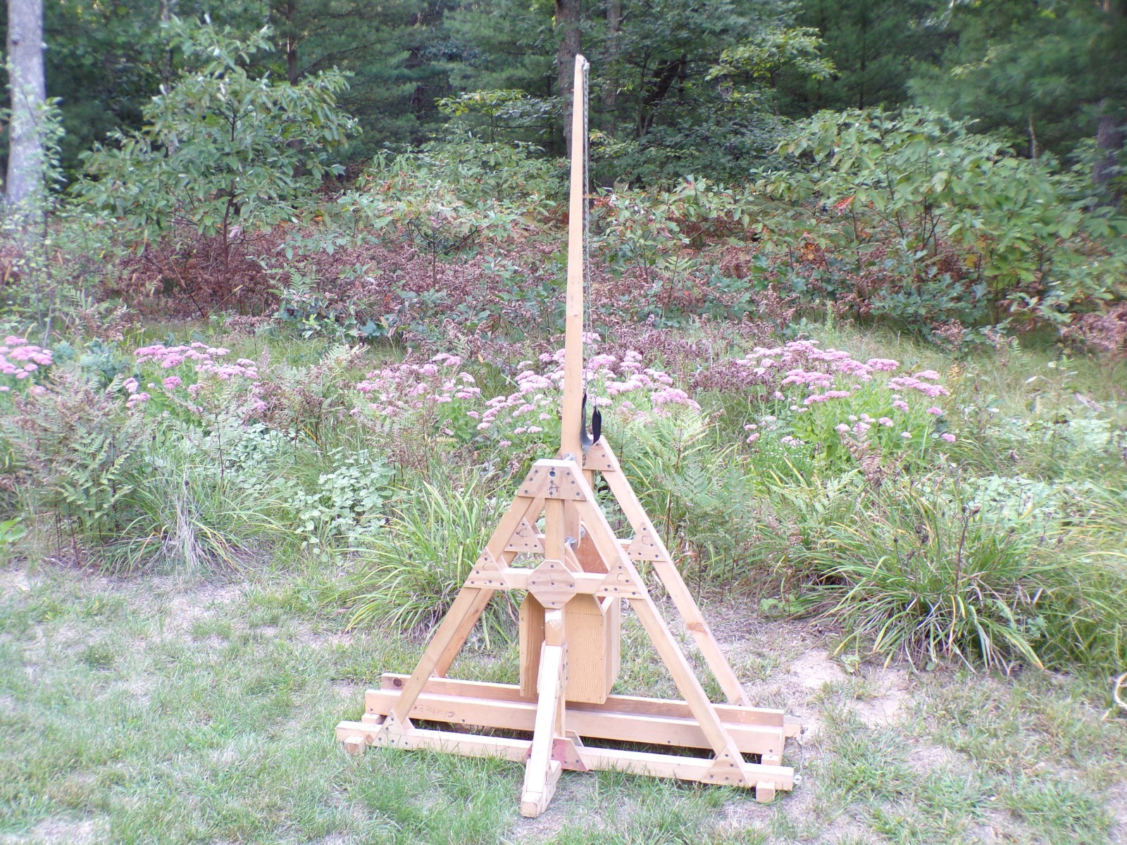 Fully Assembled Model Medieval Trebuchet Catapult 5' 7