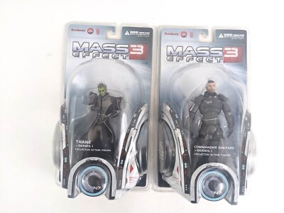 Mass Effect 3 Thane + Captain Shepard Series 1 Figures BioWare BOX DMG