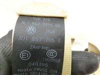 VW Phaeton 3D GP1 07-10 Lang Gurt Sicherheitsgurt Gurtstraffer für Beifahrer Rechts Vorne Sonnenbeige VW Phaeton 3D... Vorschau 6