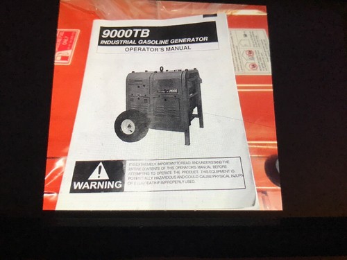 New Ultra Power Generator Remote Start Still in Factory Plastic 9000k Industrial