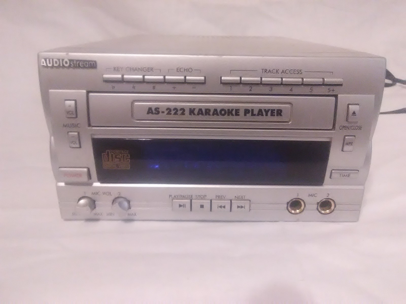 AudioStream AS-222 Karaoke Player CD Audio&Video Output Jacks )(*^@@@f3