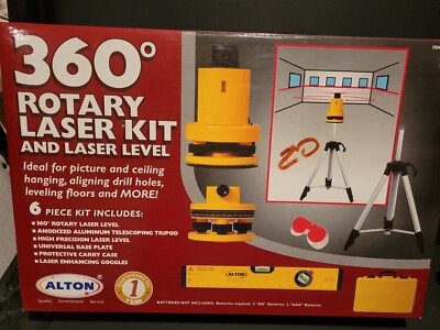 ALTON 360° ROTARY LASER KIT & LASER LEVEL - OPEN BOX!