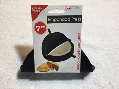 Puerto Rican Style 7'' Empanada Maker Press Extra Large, Black