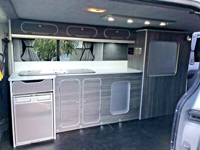 Ford Transit Custom LWB kitchen furniture Assembled camper van lightweight Ply