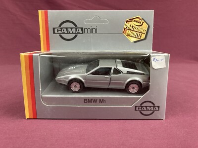 Gama Mini 1/43 BMW M1 Sportwagen Grey Diecast Unpunched Card NIB West Germany