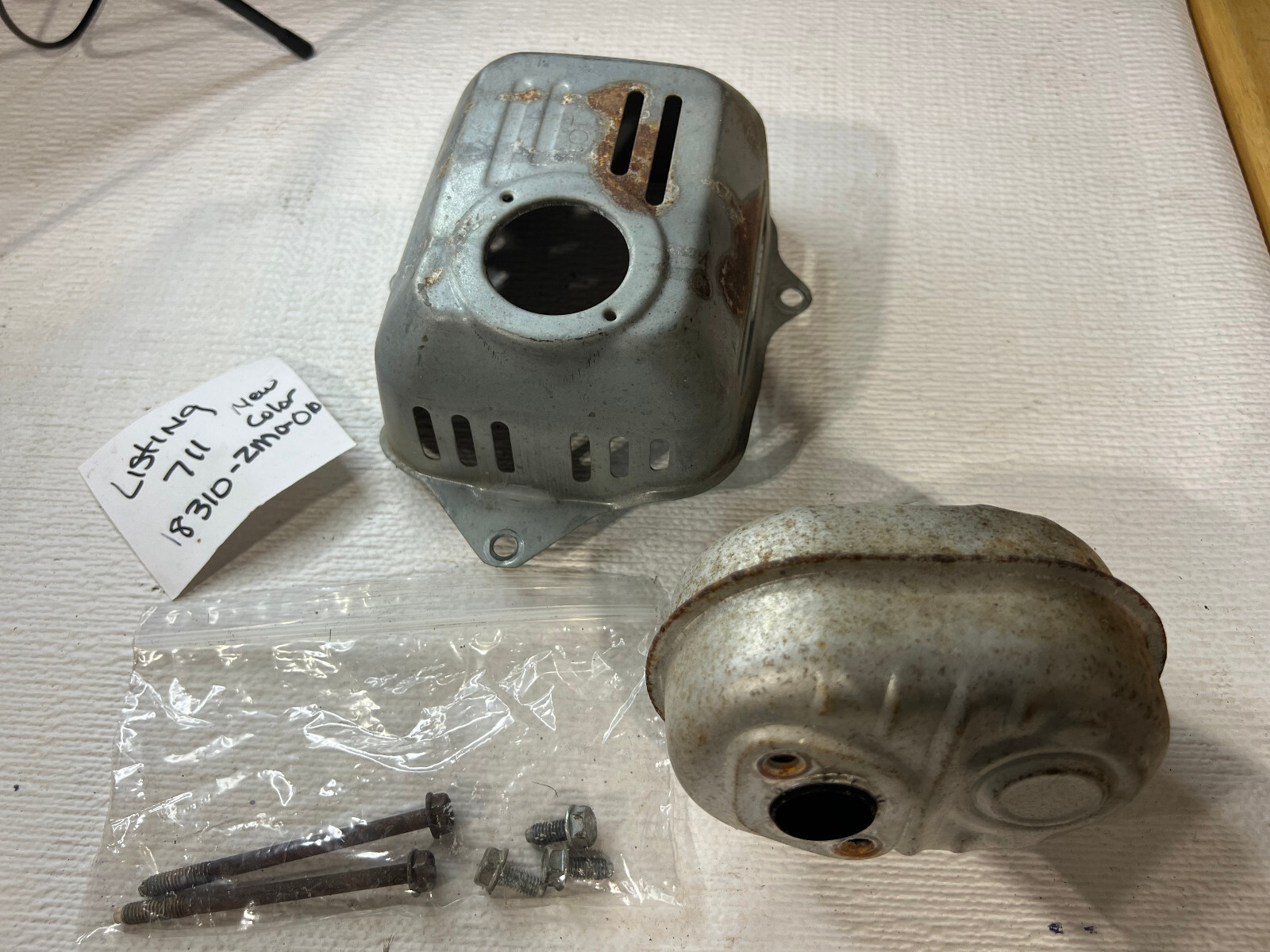Honda Muffler 18310-Z0Y-000 & Shield 18321-Z0L-J01 18310-ZM0