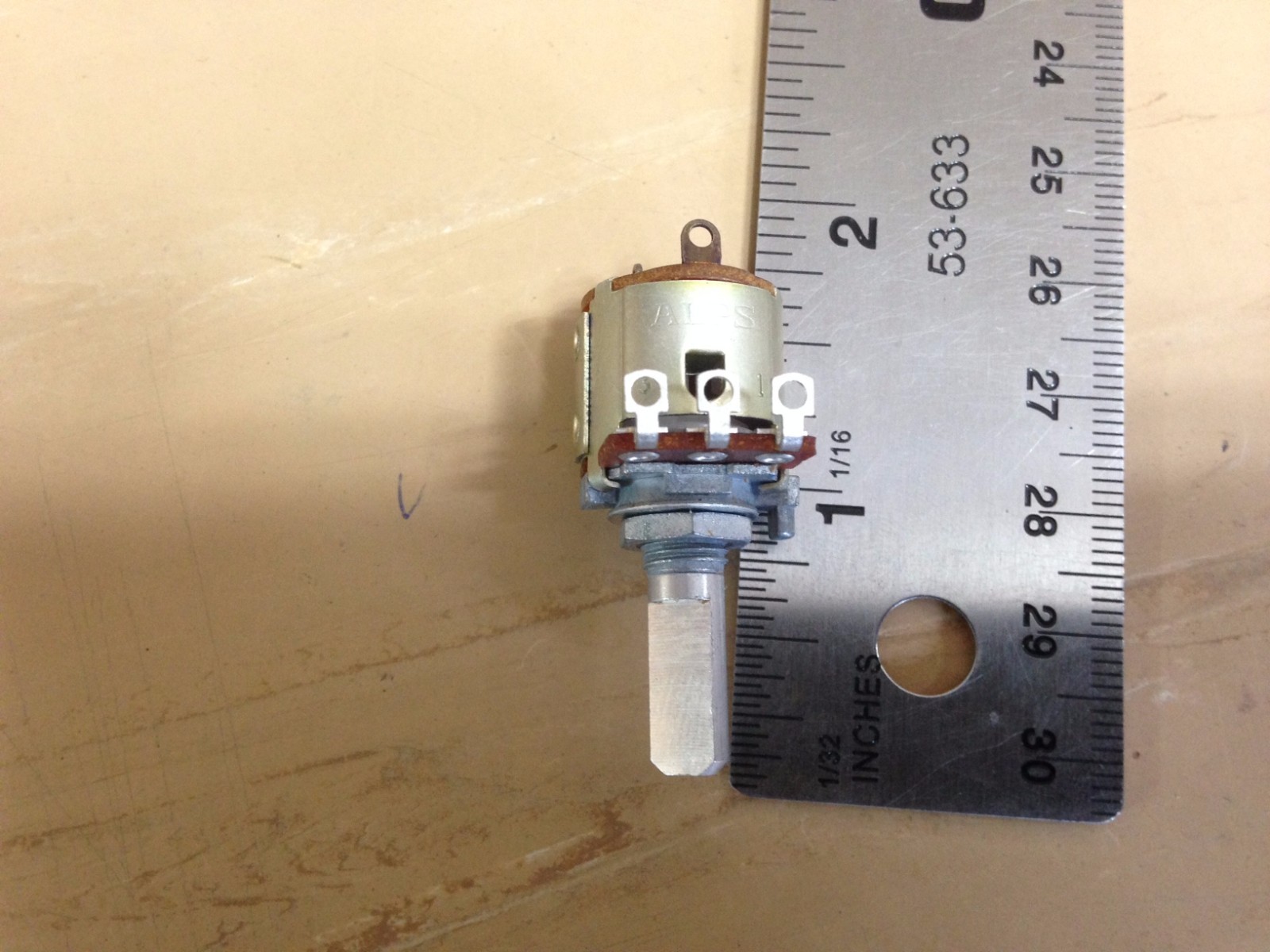Potentiometer for Uniden PC66 and PC68 serie, volume On / Off, 50KA
