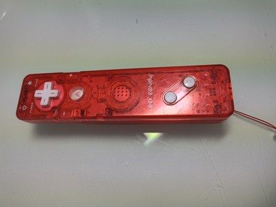Nintendo Wii Rock Candy Remote Wiimote Transparent Red Clear