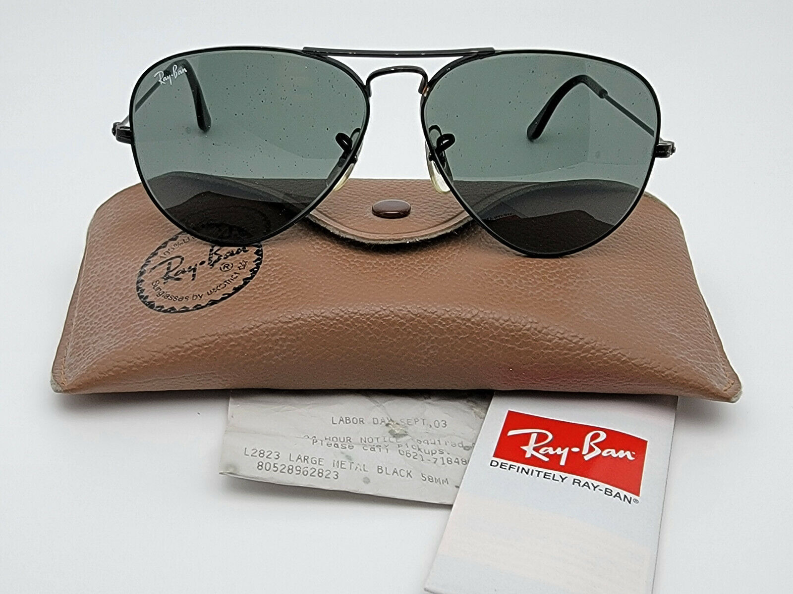 Ray-Ban B&L L2823 Classic Metals Black Chrome Frame G-15 Ray-Ban B&L L2823 Classic Metals Black Chrome Frame G-15