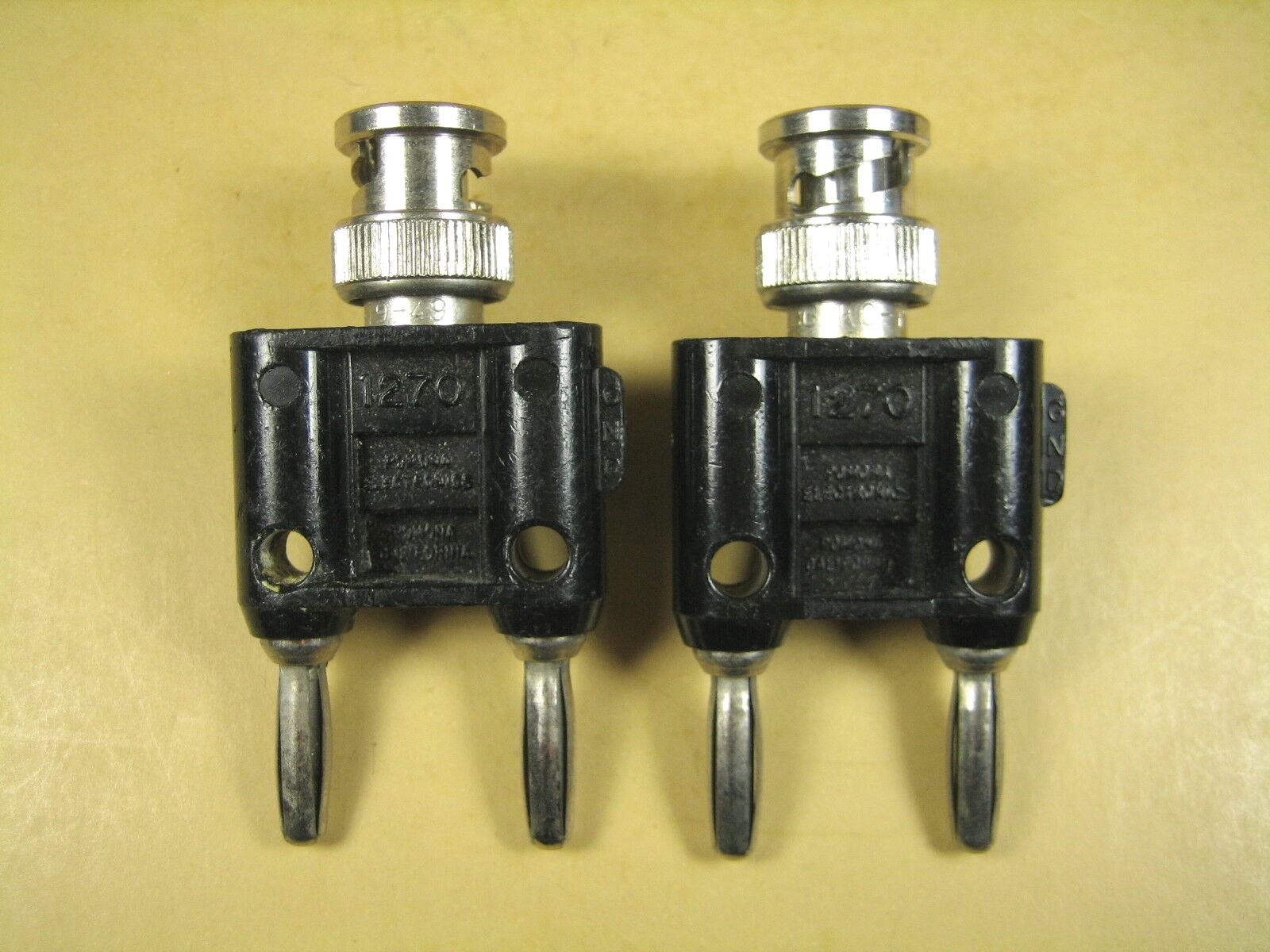 Banana2点 Pomona 1270 BNC to Double Banana Plugs Lot of 2 | eBay