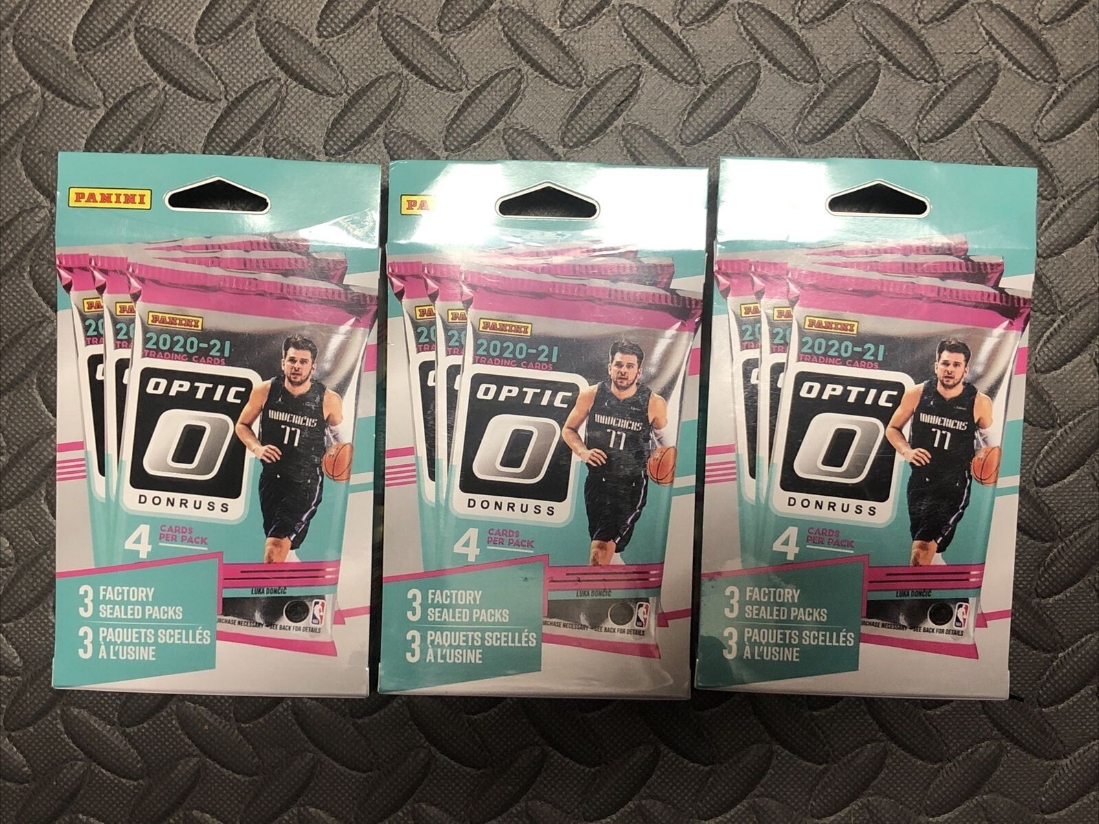LOT of (3) 20-21 Panini Donruss Optic NBA Basketball Hanger