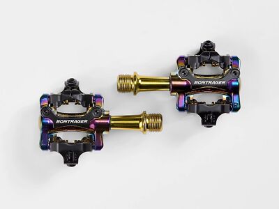 KIT PEDALI BICI MTB BONTRAGER COMP FILETTATURA 9/16 15MM GOLD/PURPLE