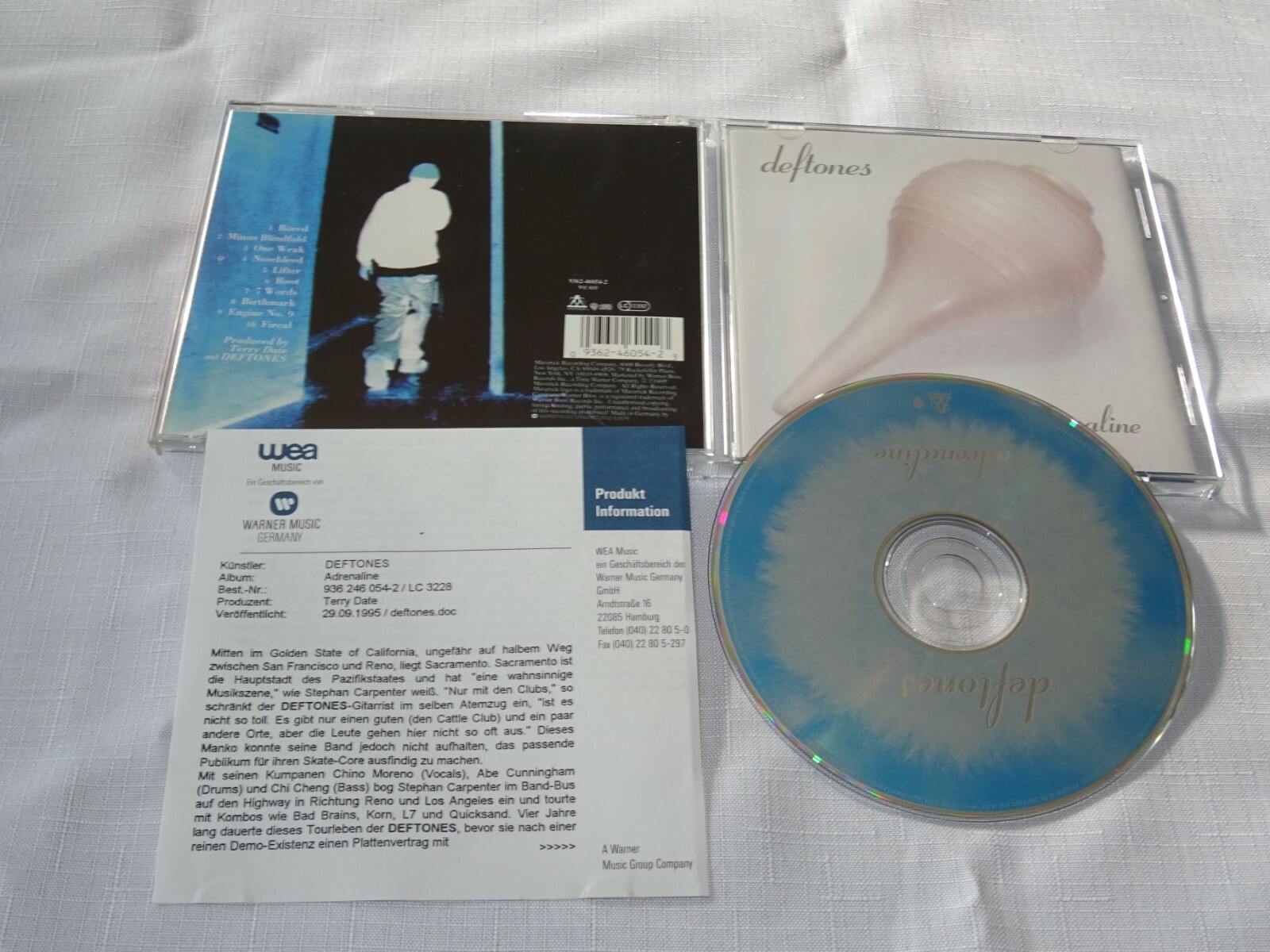 DEFTONES - ADRENALINE / ALBUM-CD 1995 & PROMO-SHEET | eBay