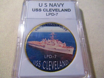 US NAVY - USS Cleveland (LPD-7) Challenge Coin 