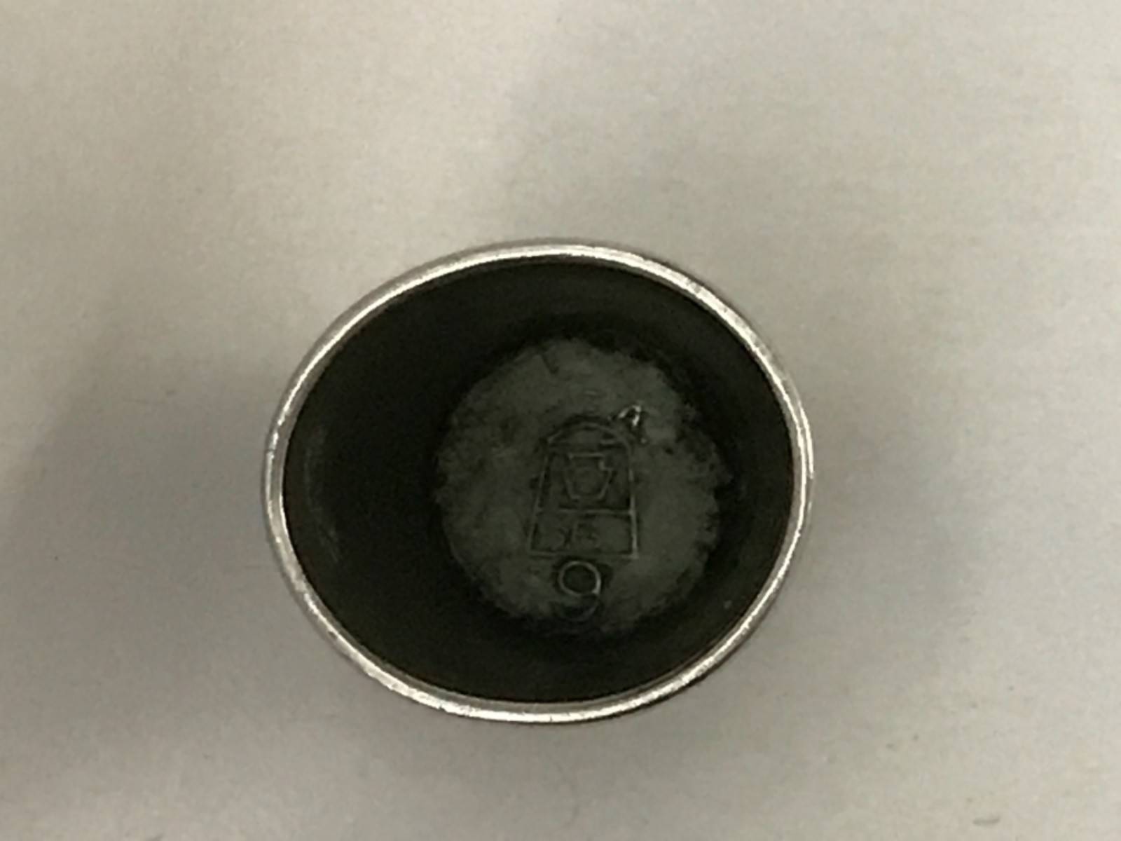 THIMBLE STERLING SILVER USA .SB.SIZE 9 BLEEDING HEARTS FLOWER DESIGN 5.2 grams