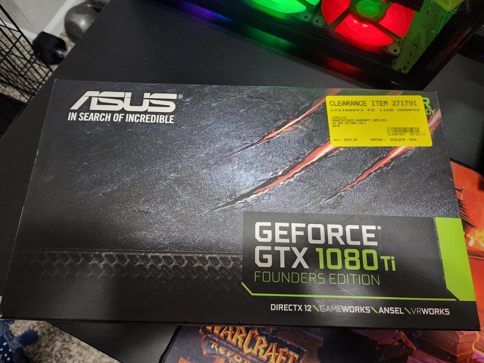 NVIDIA ASUS GTX 1080 Ti Founders Edition FE 11GB GDDR5X NVIDIA ASUS GTX 1080 Ti Founders Edition FE 11GB GDDR5X