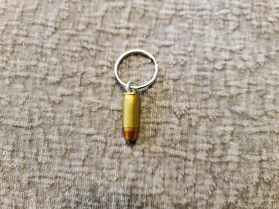 Real 9mm bullet keychain
