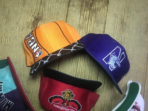 Lot Of 5 Vintage Logo 7 The Game New Era Snapback Hats Miami NBA Script Big Logo