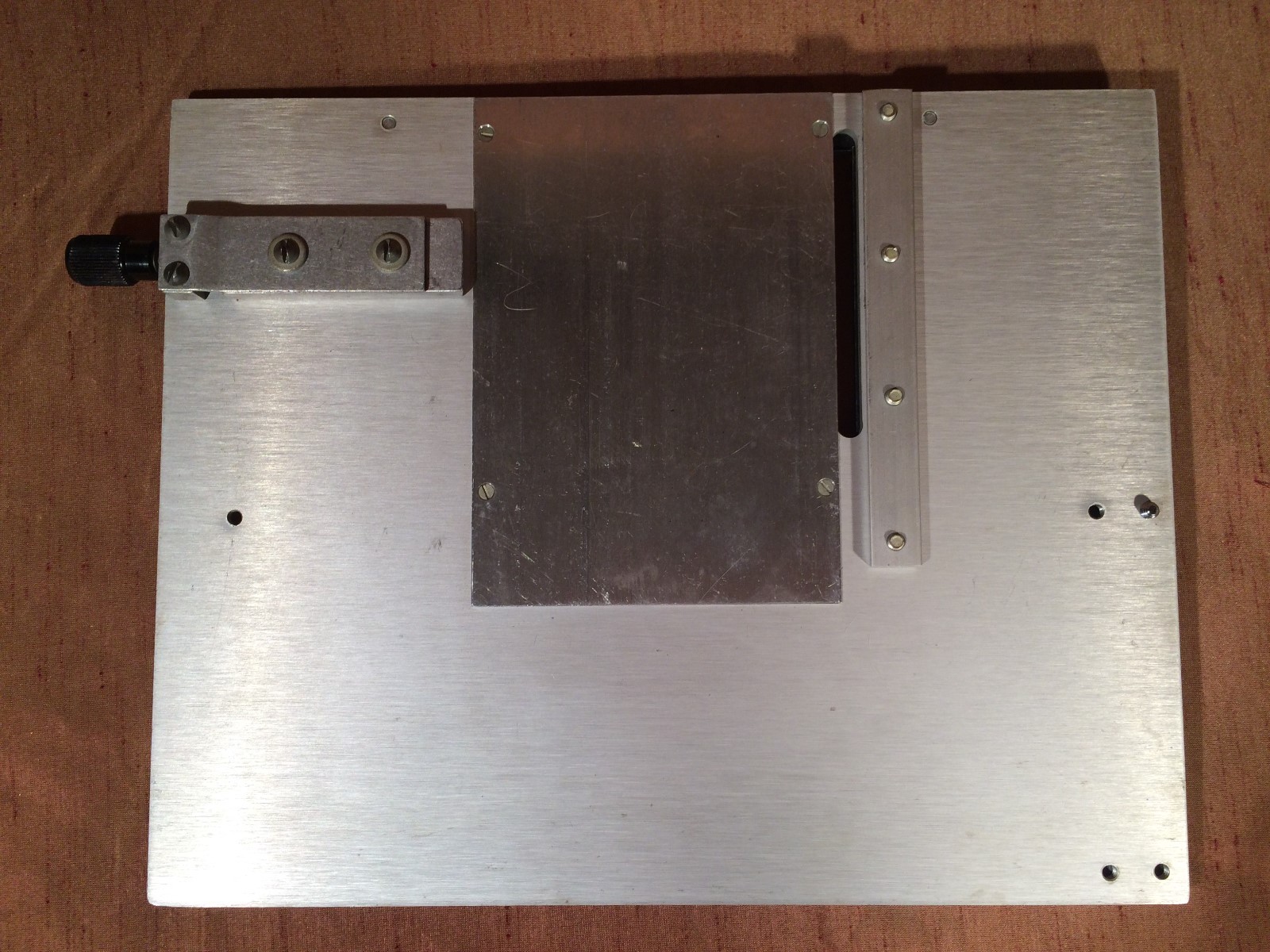 KINGSLEY FOIL MACHINE 8 X 10 BASE PLATE W/ CAWLEY BOARD, 10 PLATES & 20 PROOFS