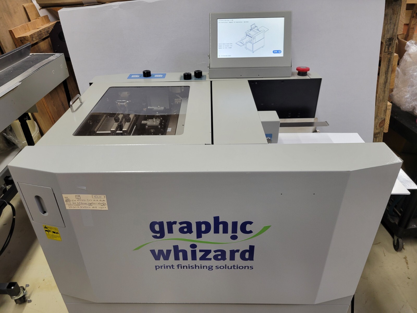 Graphic Wizard PT 331SCC AIR slit/cut/crease/perf machine