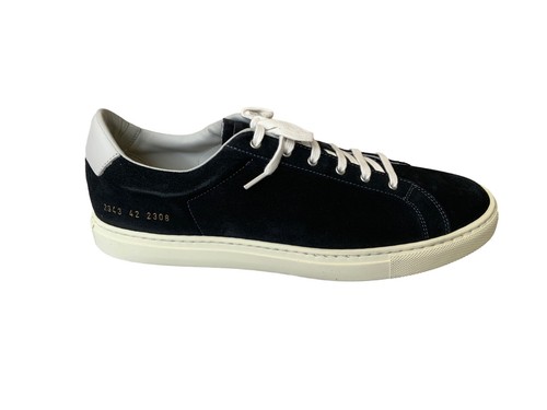Pre-owned Common Projects Brand -  Retro Low Blue Grey Suede Sneakers -2343- Msrp $475