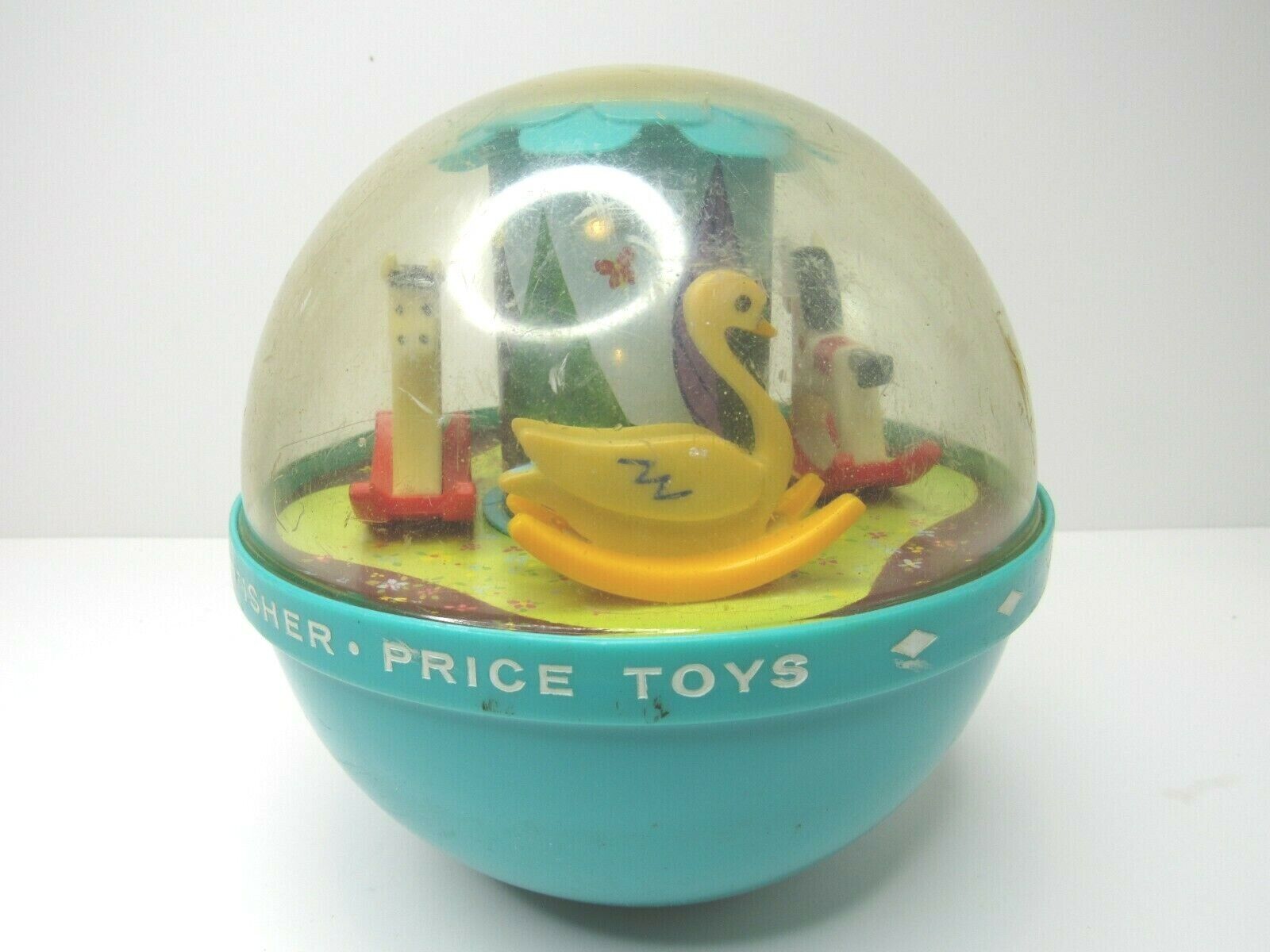 Vintage 1966 Fisher Price Roly Poly Chime Ball #165 Musical To...