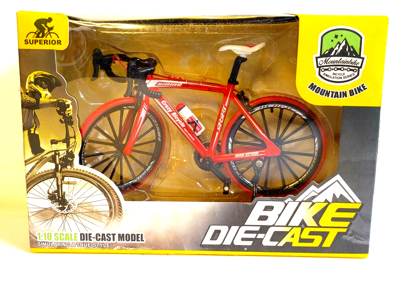 Superior Mountain Bike   BIKE DIE-CAST series 1:10 Scale Die Cast Model- Sealed