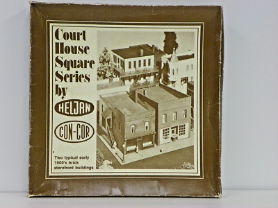  HELJAN HO U/A ''TWO 1900'S BRICK STOREFRONT BUILDINGS'' PLASTIC MODEL KIT #902