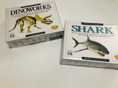Eyewitness Kits: Dinoworks Triceratops & Shark Kits - Brand New and Sealed
